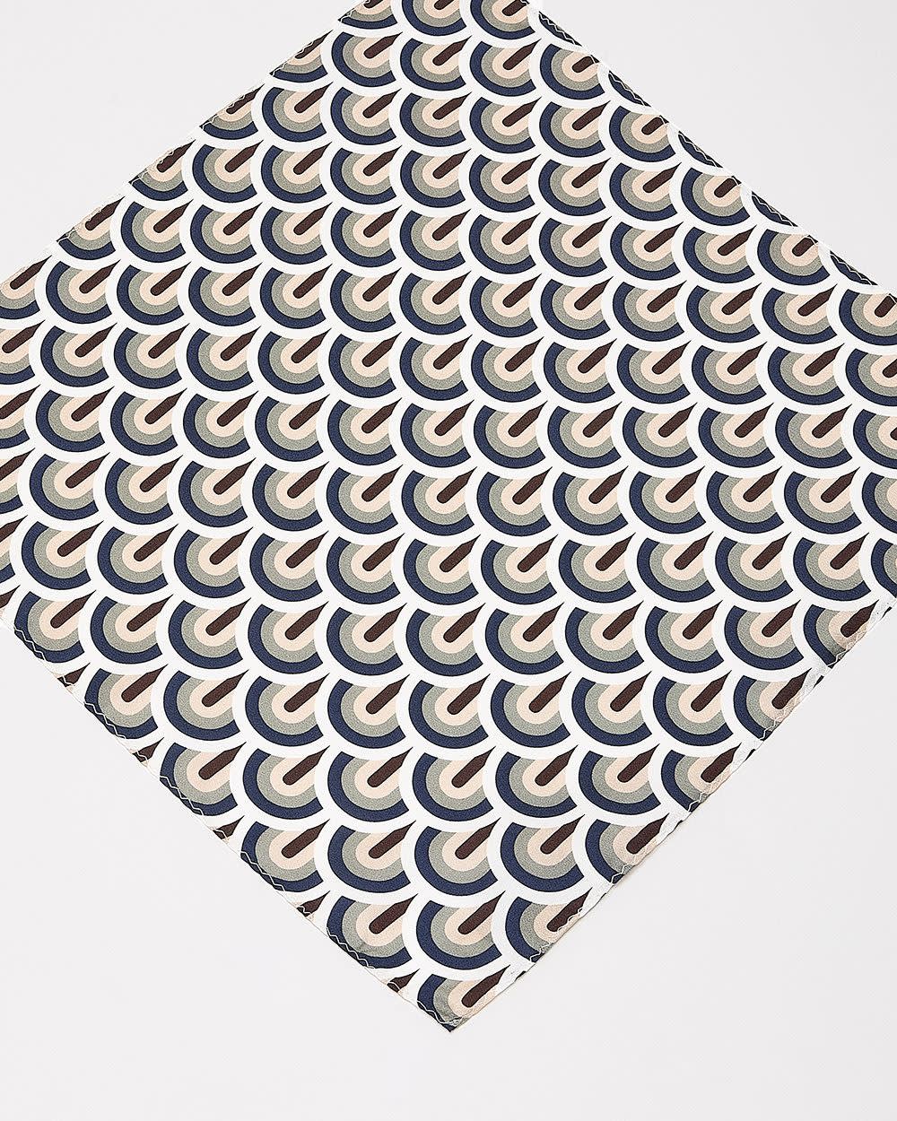 RW&CO Handkerchief with Geometric Pattern