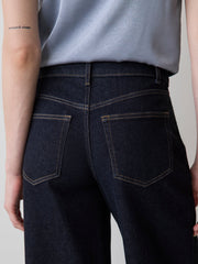 RW&CO Dark-Wash High-Rise Ultra-Wide-Leg Jeans