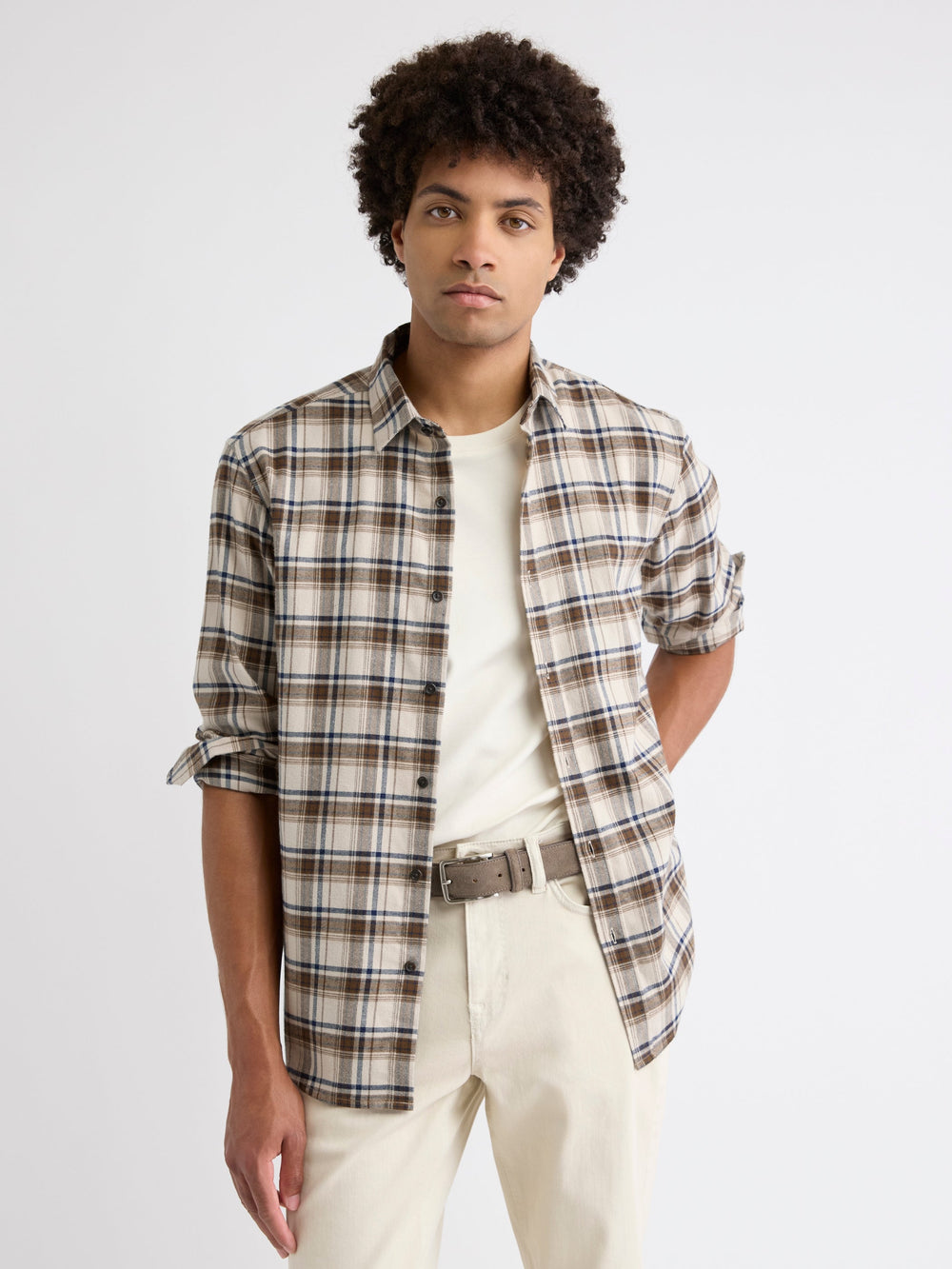 RW&CO Regular Fit Plaid Flannel Shirt