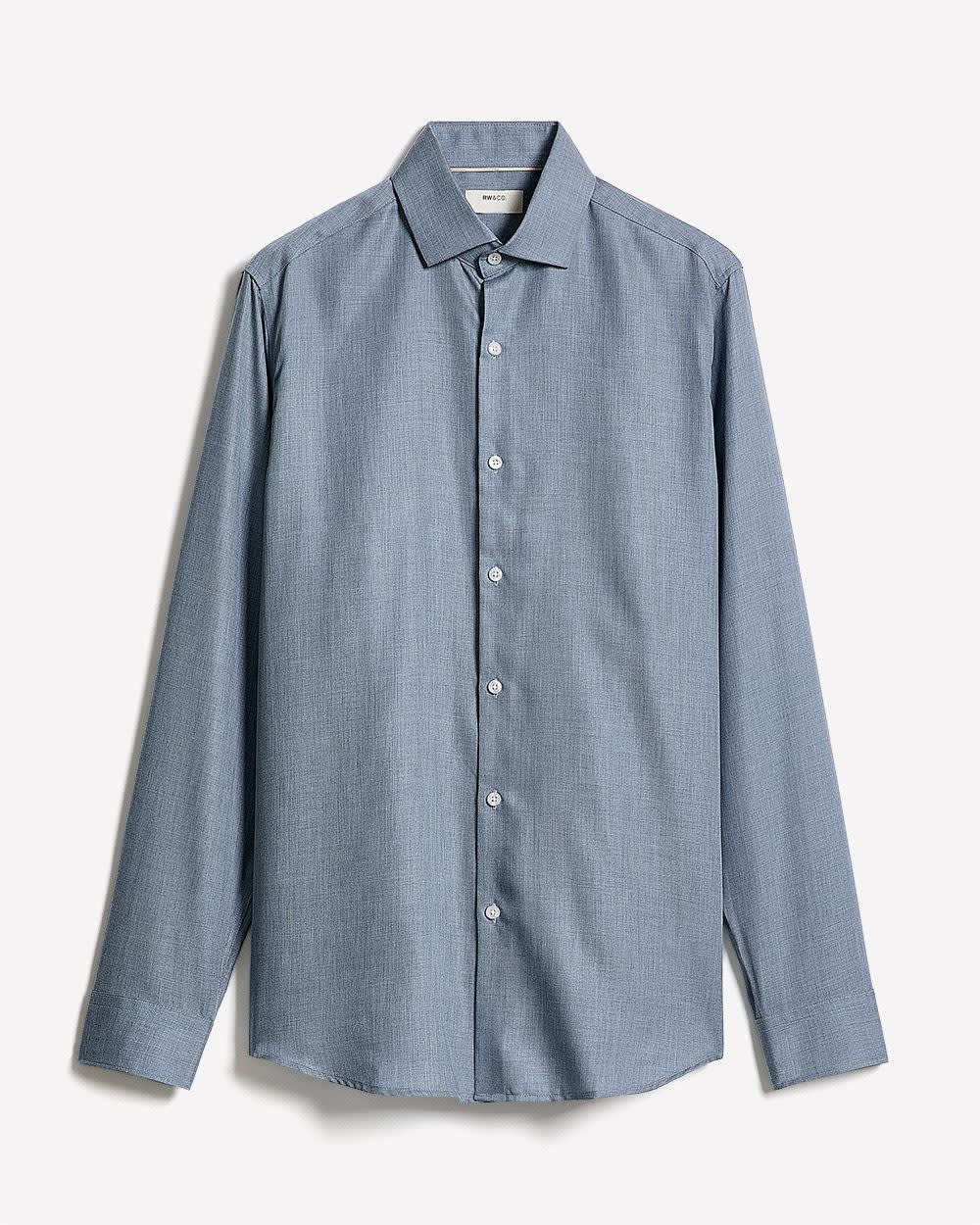 RW&CO Tailored Fit Heather Dress Shirt