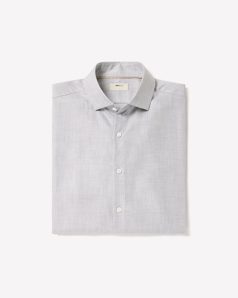 RW&CO Tailored Fit Heather Dress Shirt