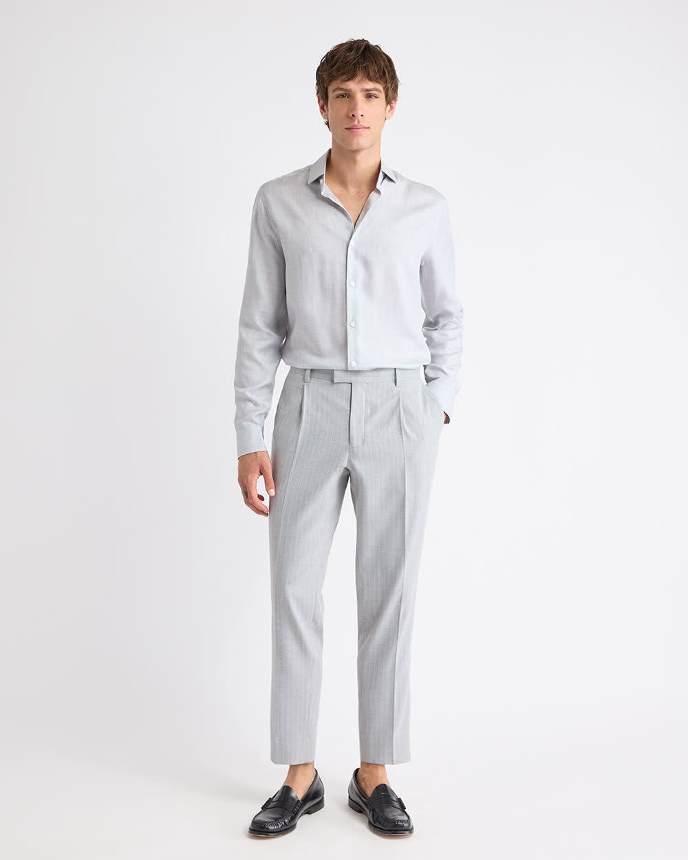 RW&CO Tailored Fit Heather Dress Shirt