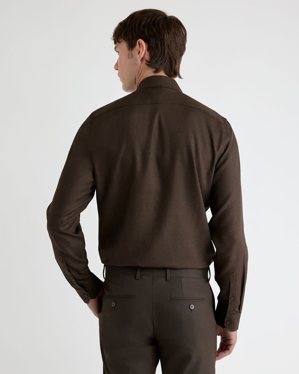 RW&CO Tailored Fit Heather Dress Shirt