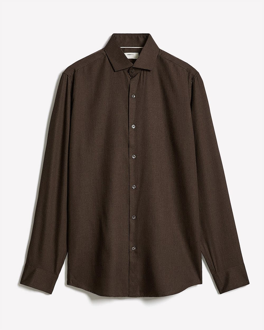 RW&CO Tailored Fit Heather Dress Shirt