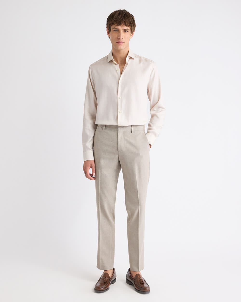 RW&CO Tailored Fit Heather Dress Shirt