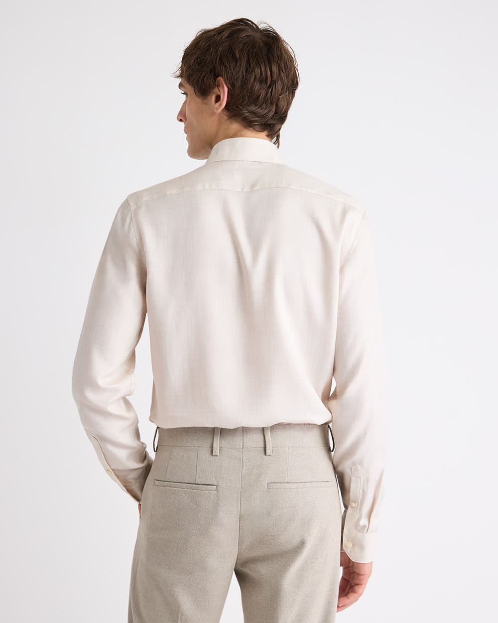 RW&CO Tailored Fit Heather Dress Shirt