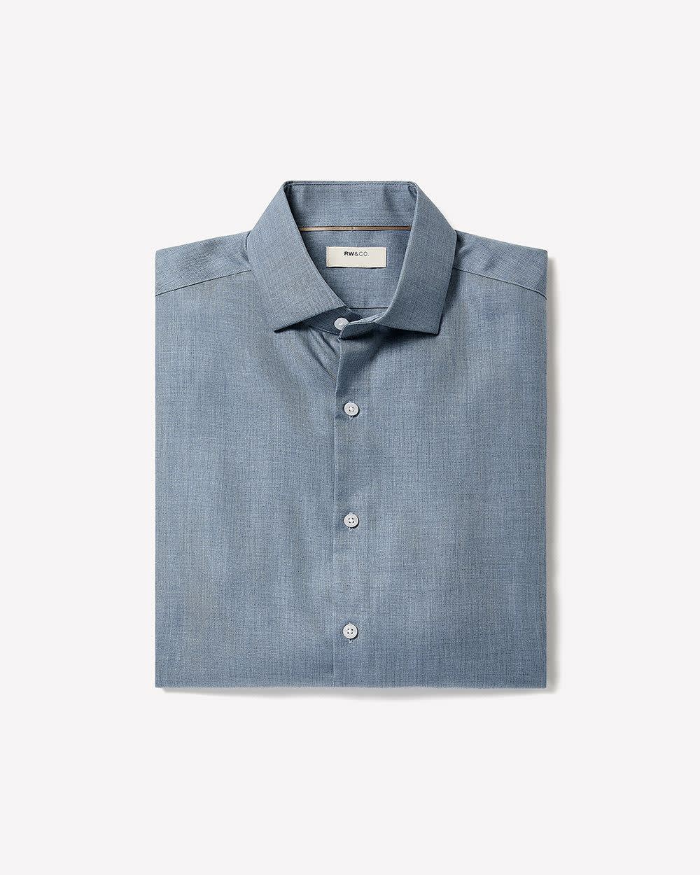 RW&CO Tailored Fit Heather Dress Shirt