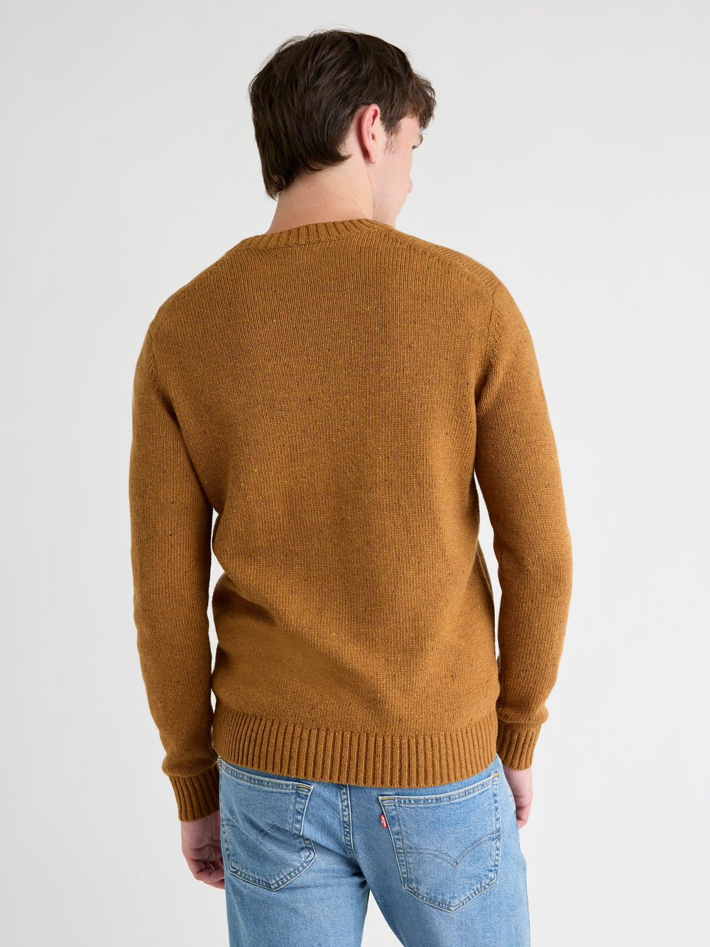 RW&CO Long-Sleeve Crew-Neck Sweater with Neps