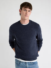 RW&CO Long-Sleeve Crew-Neck Sweater with Neps