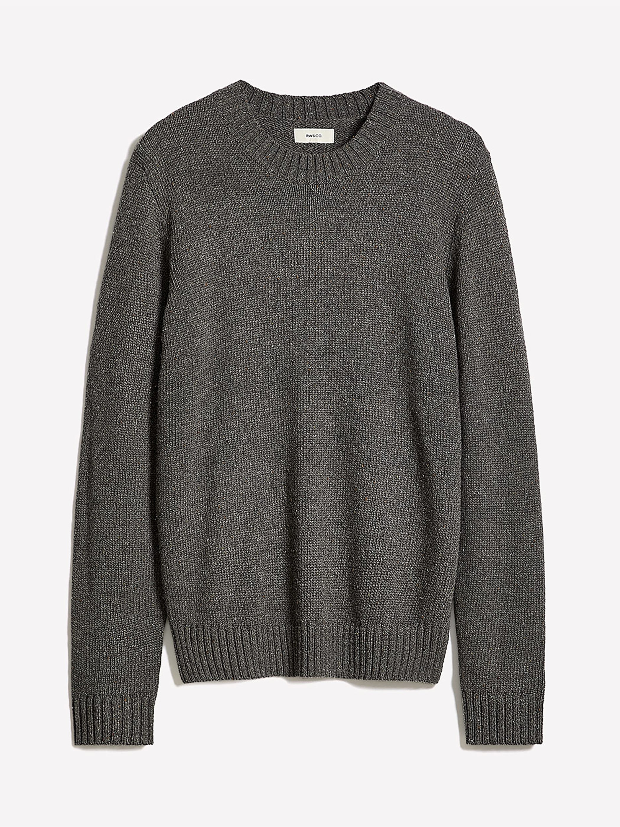 RW&CO Long-Sleeve Crew-Neck Sweater with Neps