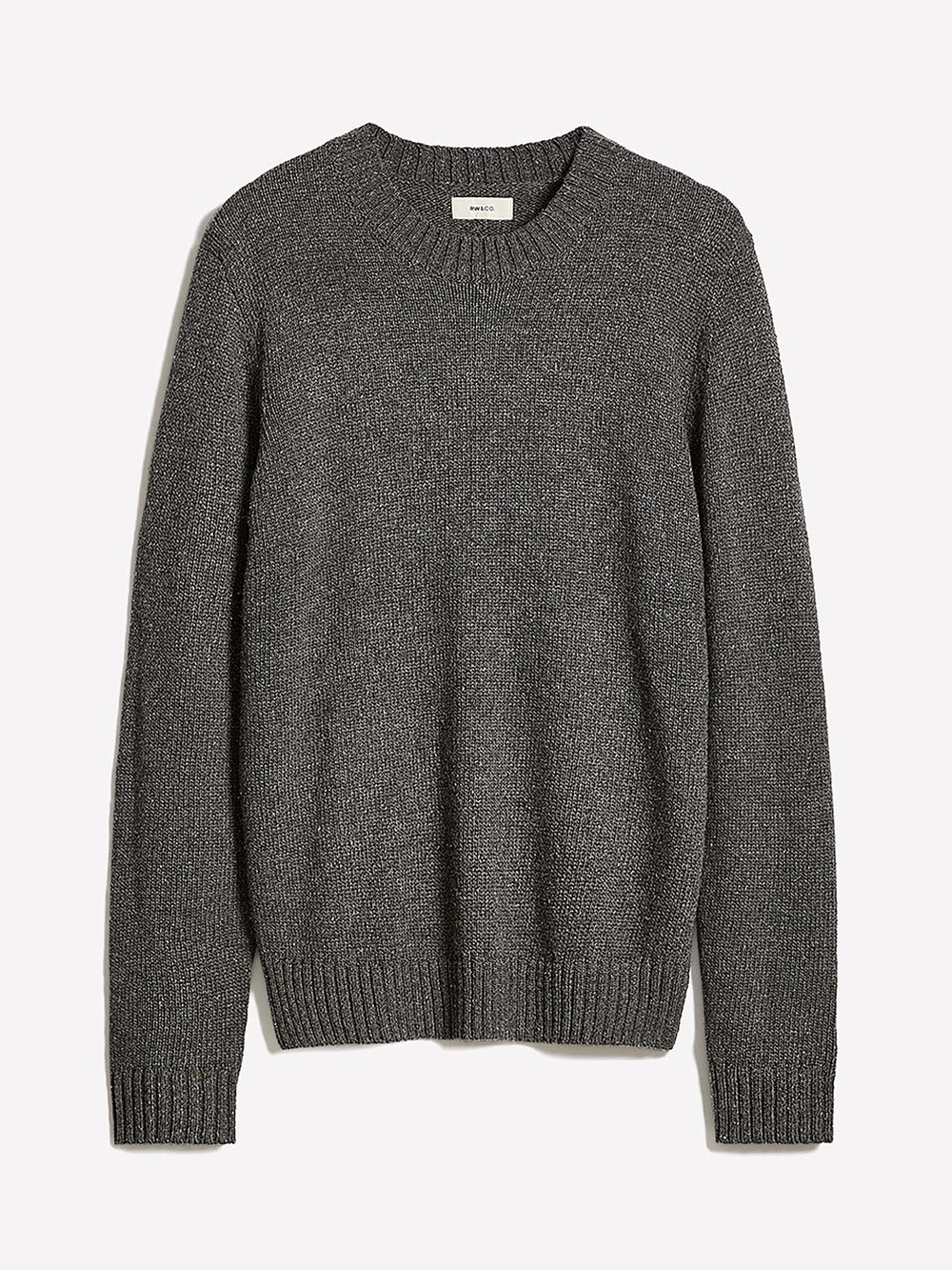 RW&CO Long-Sleeve Crew-Neck Sweater with Neps