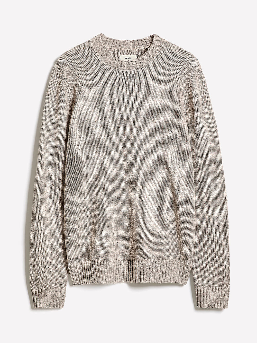 RW&CO Long-Sleeve Crew-Neck Sweater with Neps