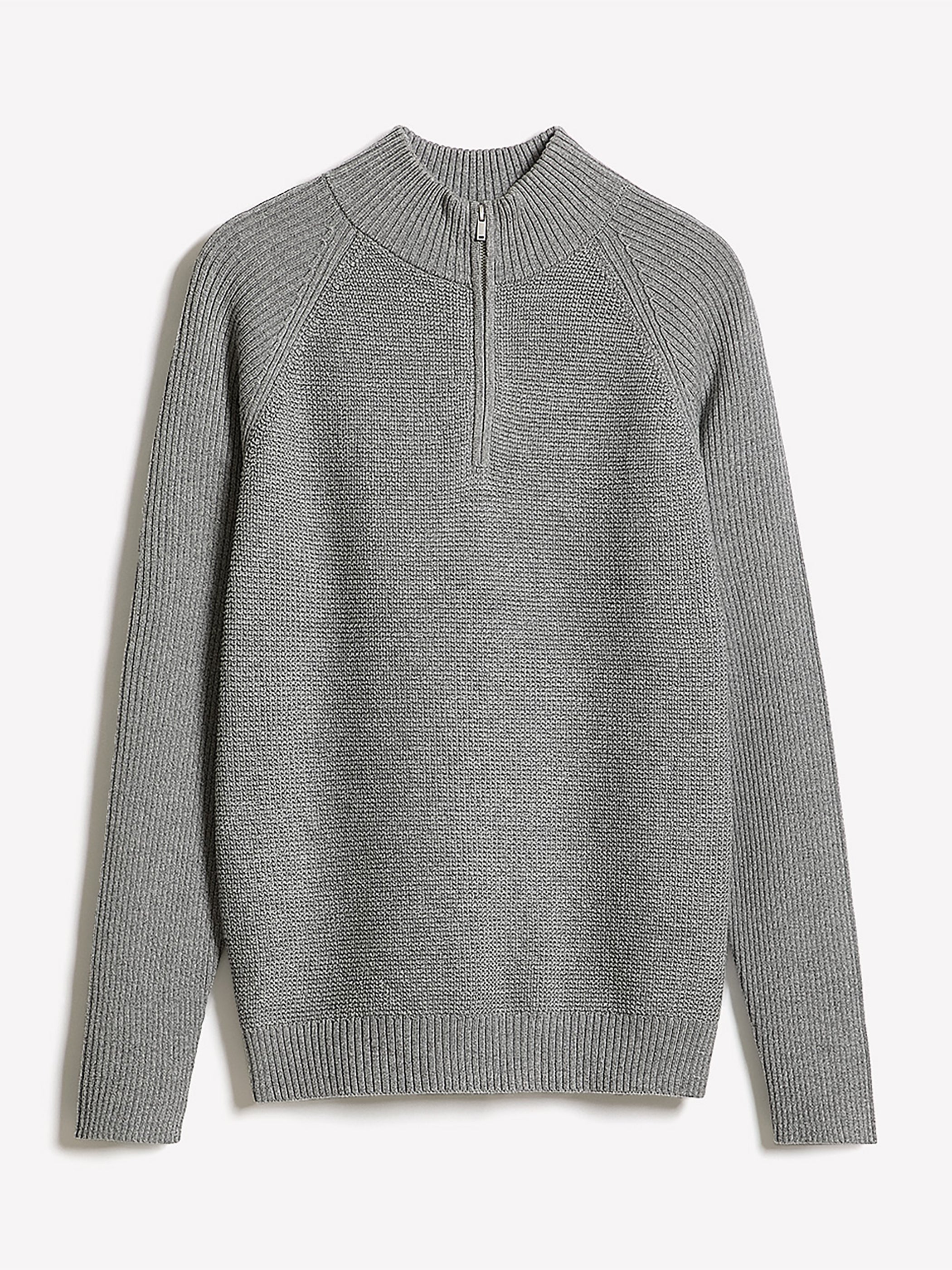 RW&CO Long-Sleeve Quarter-Zip Mock-Neck Sweater