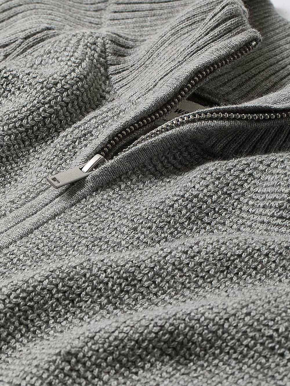 RW&CO Long-Sleeve Quarter-Zip Mock-Neck Sweater