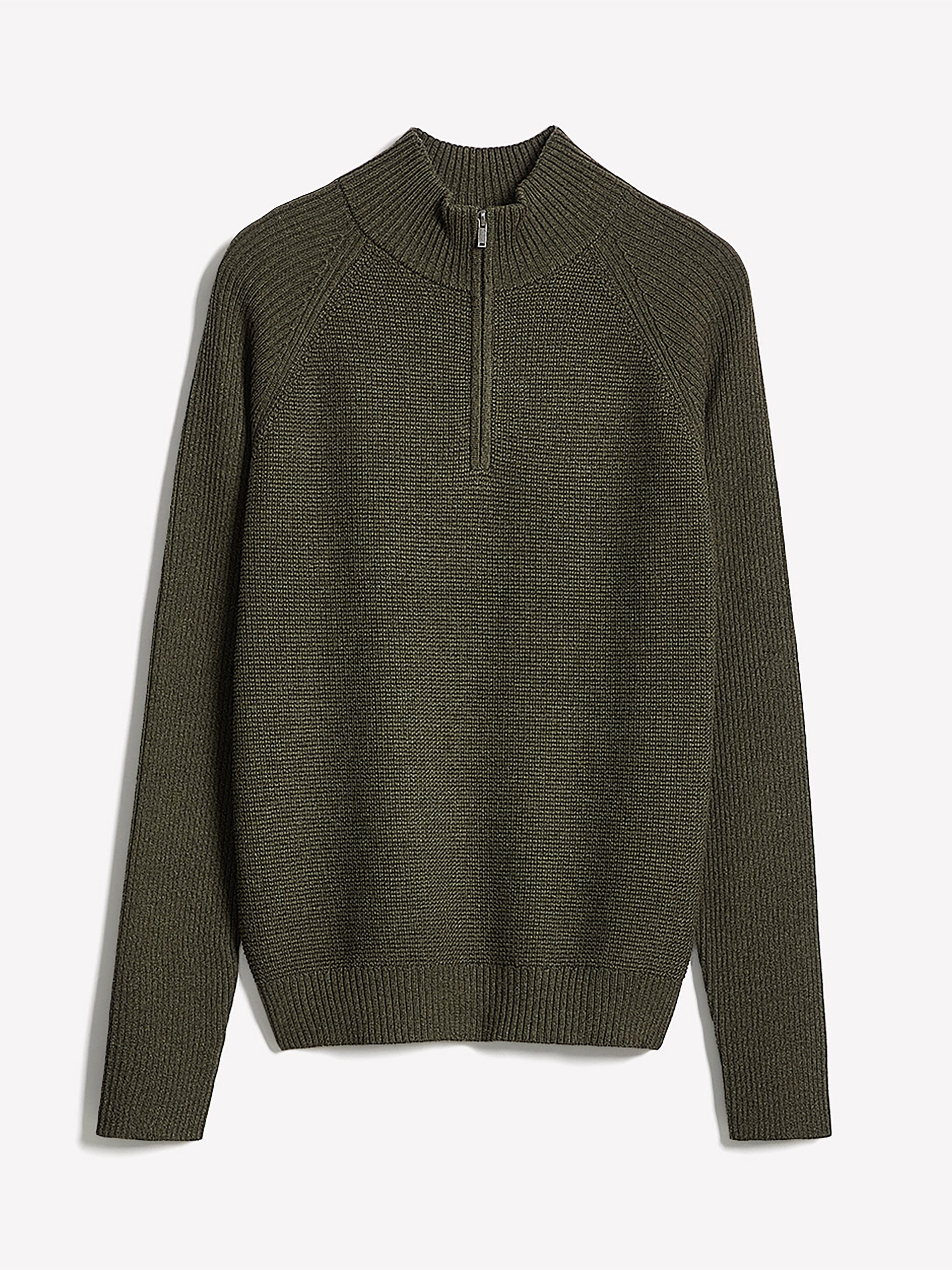 RW&CO Long-Sleeve Quarter-Zip Mock-Neck Sweater