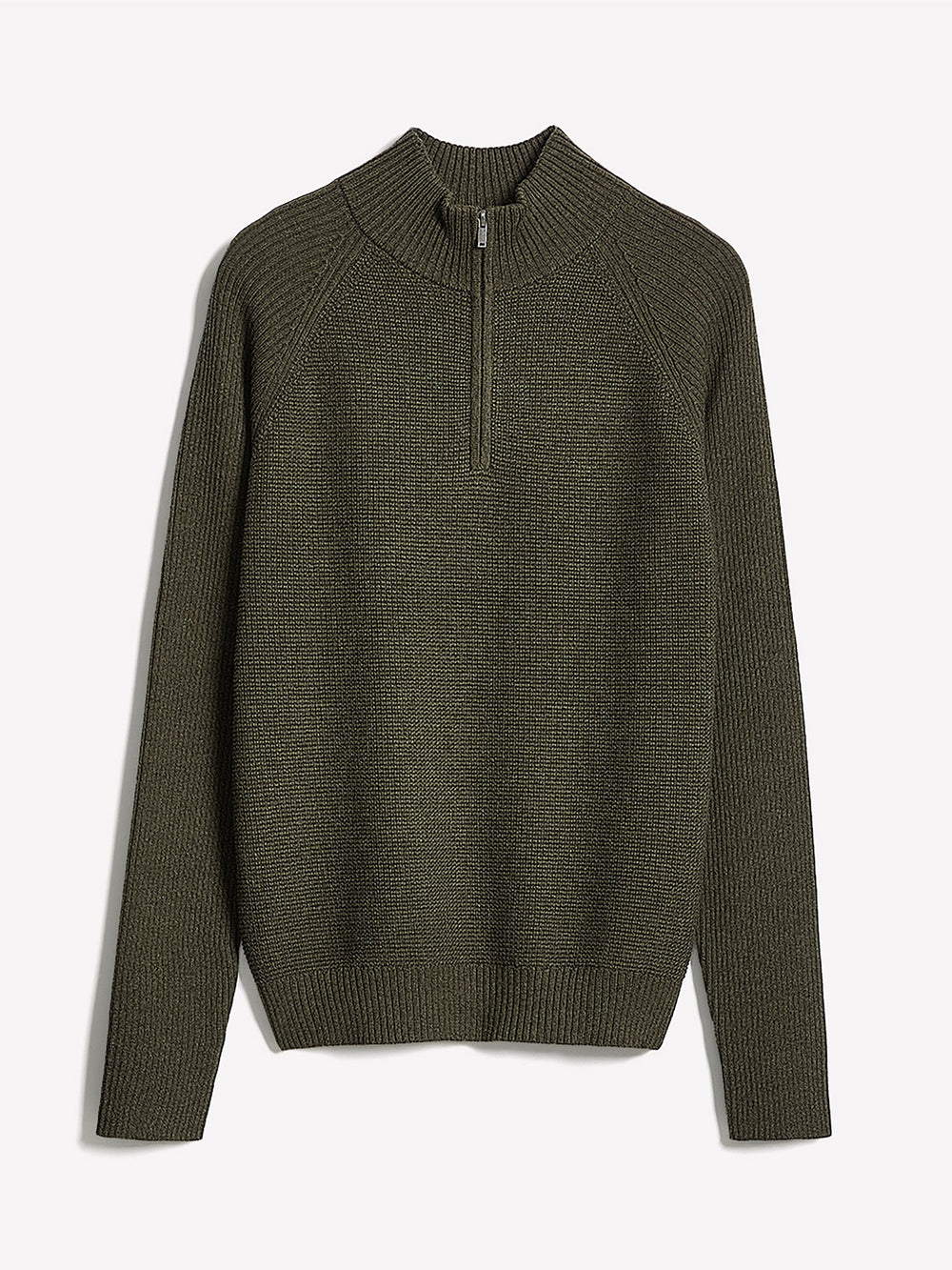 RW&CO Long-Sleeve Quarter-Zip Mock-Neck Sweater