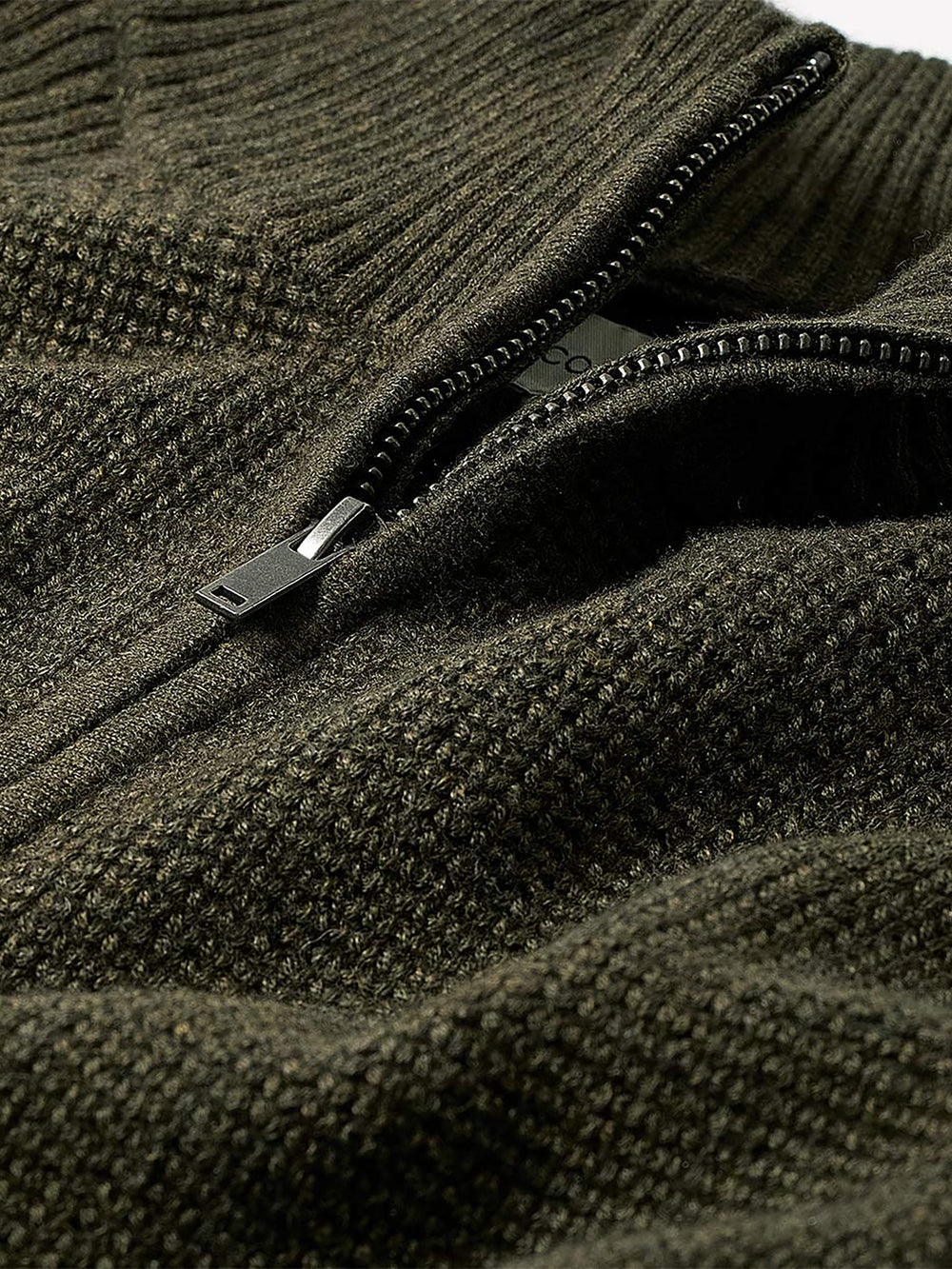 RW&CO Long-Sleeve Quarter-Zip Mock-Neck Sweater