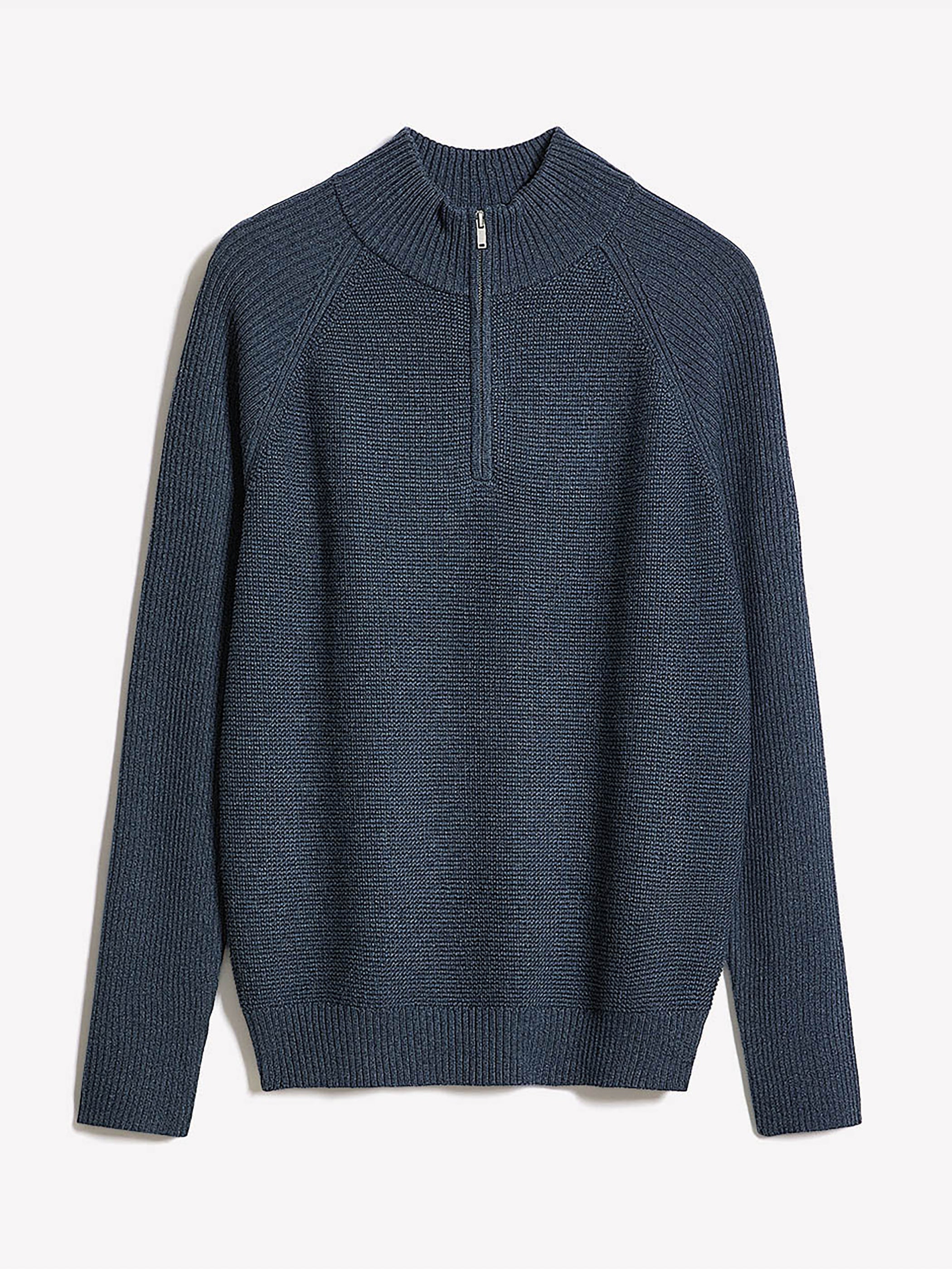 RW&CO Long-Sleeve Quarter-Zip Mock-Neck Sweater