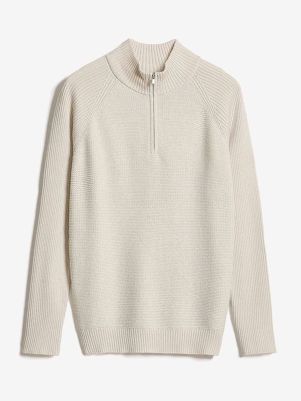 RW&CO Long-Sleeve Quarter-Zip Mock-Neck Sweater