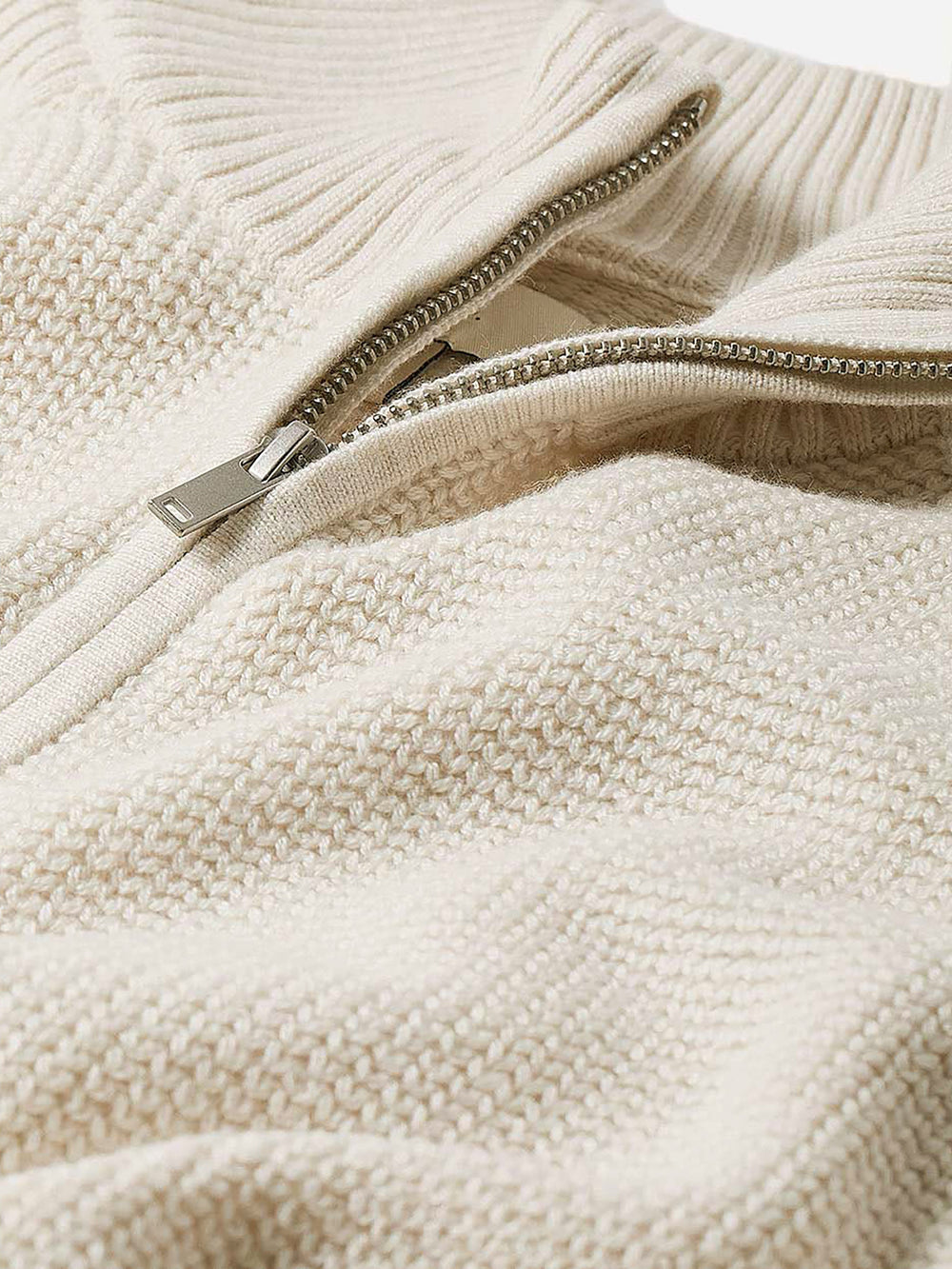 RW&CO Long-Sleeve Quarter-Zip Mock-Neck Sweater