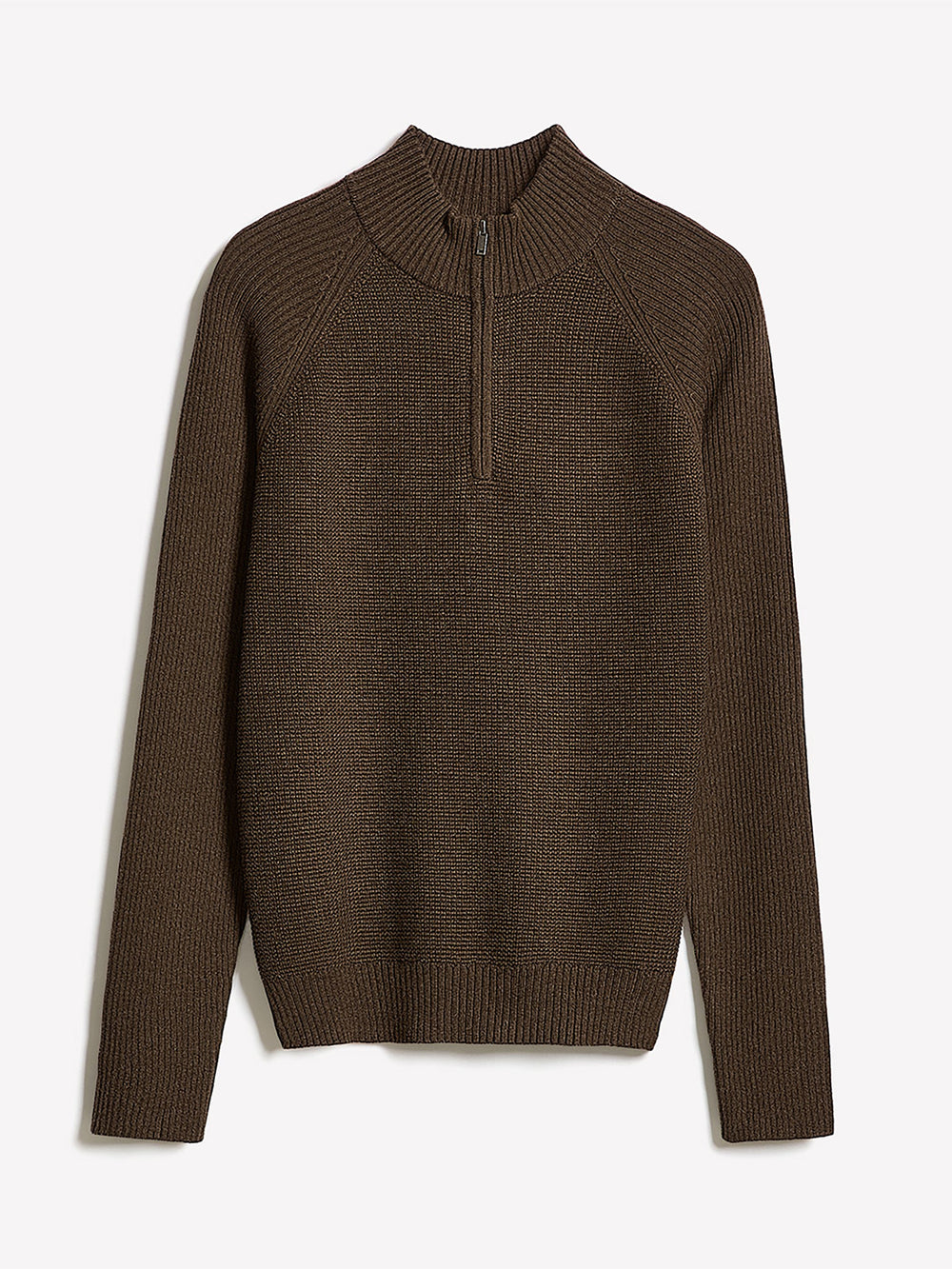 RW&CO Long-Sleeve Quarter-Zip Mock-Neck Sweater