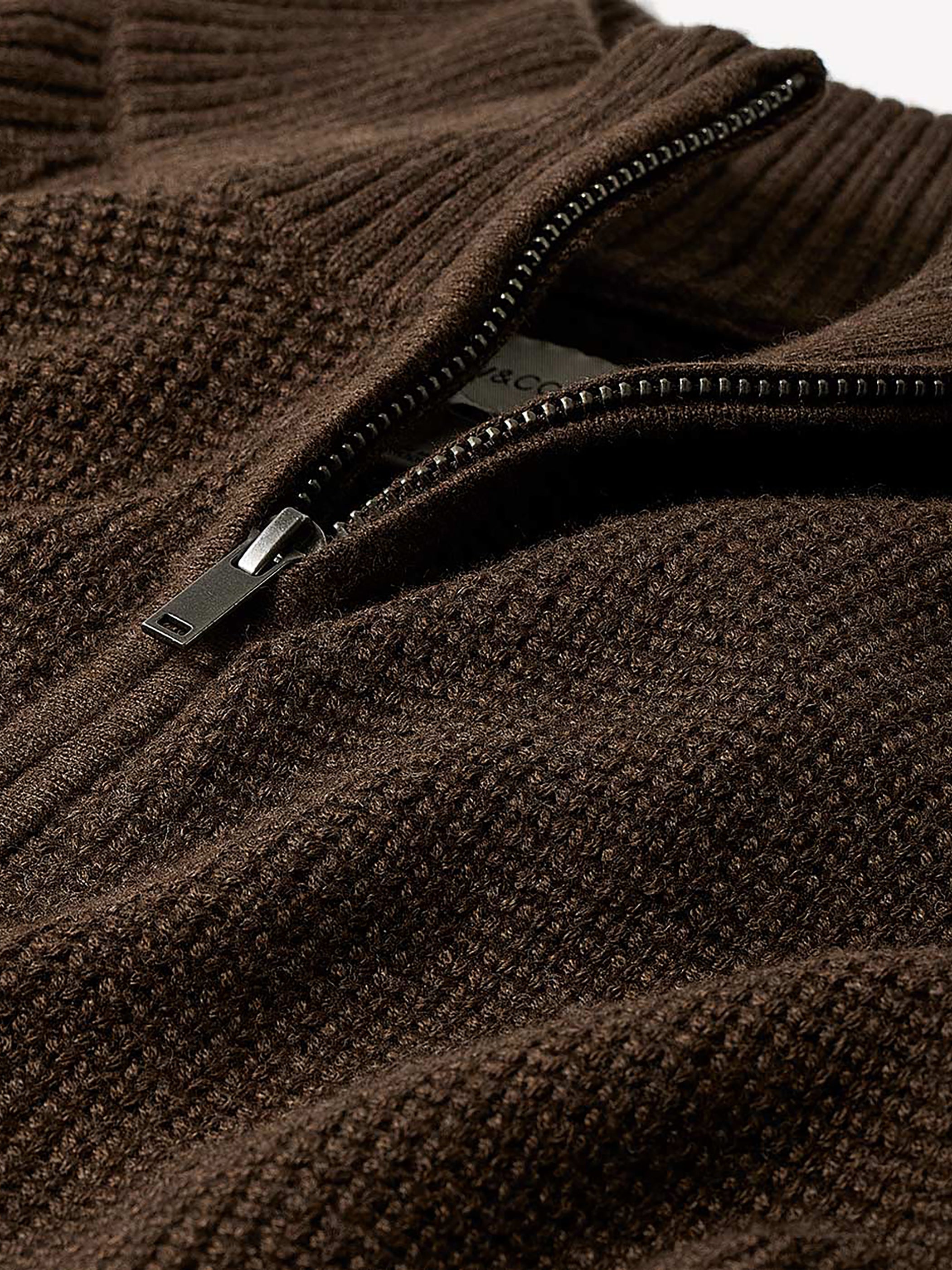 RW&CO Long-Sleeve Quarter-Zip Mock-Neck Sweater