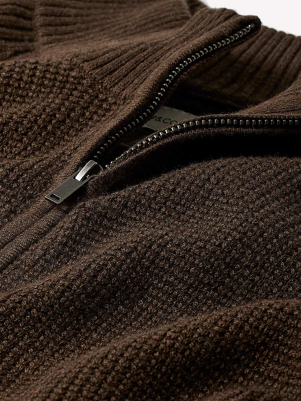 RW&CO Long-Sleeve Quarter-Zip Mock-Neck Sweater