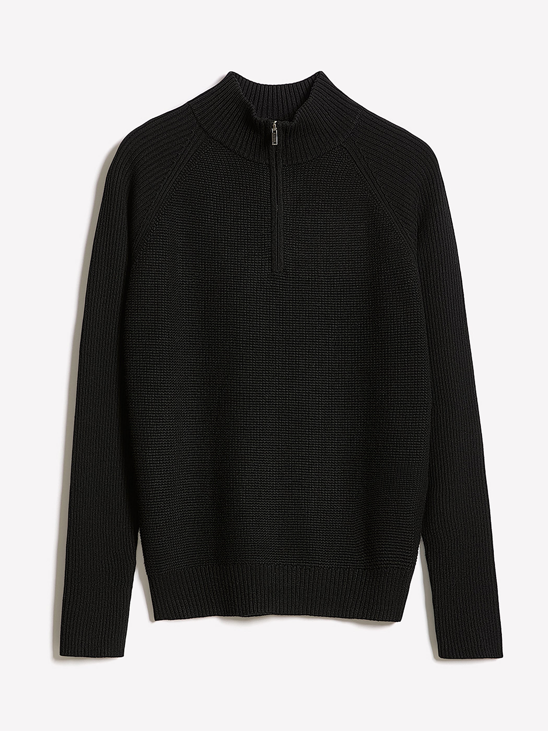 RW&CO Long-Sleeve Quarter-Zip Mock-Neck Sweater