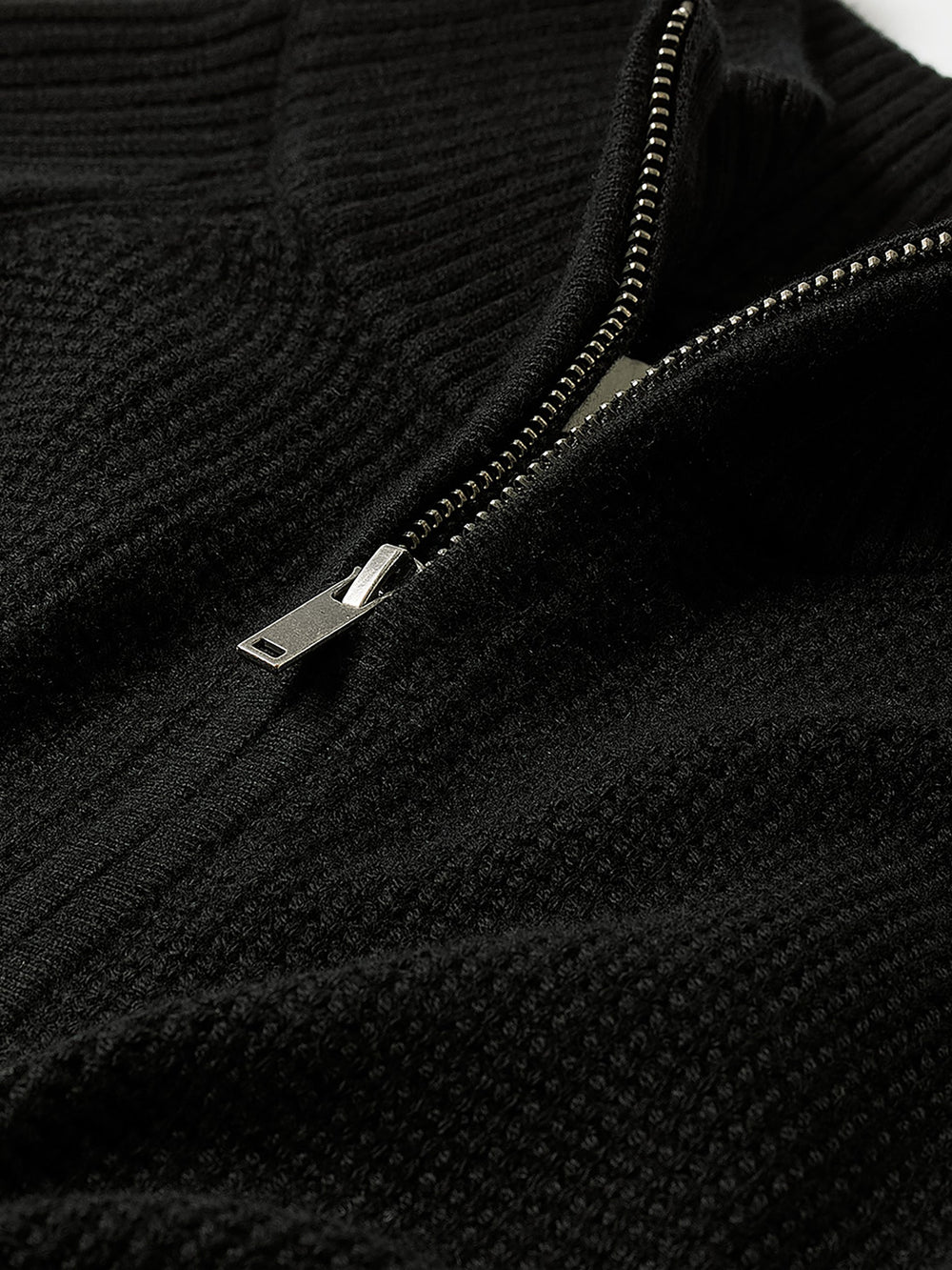 RW&CO Long-Sleeve Quarter-Zip Mock-Neck Sweater