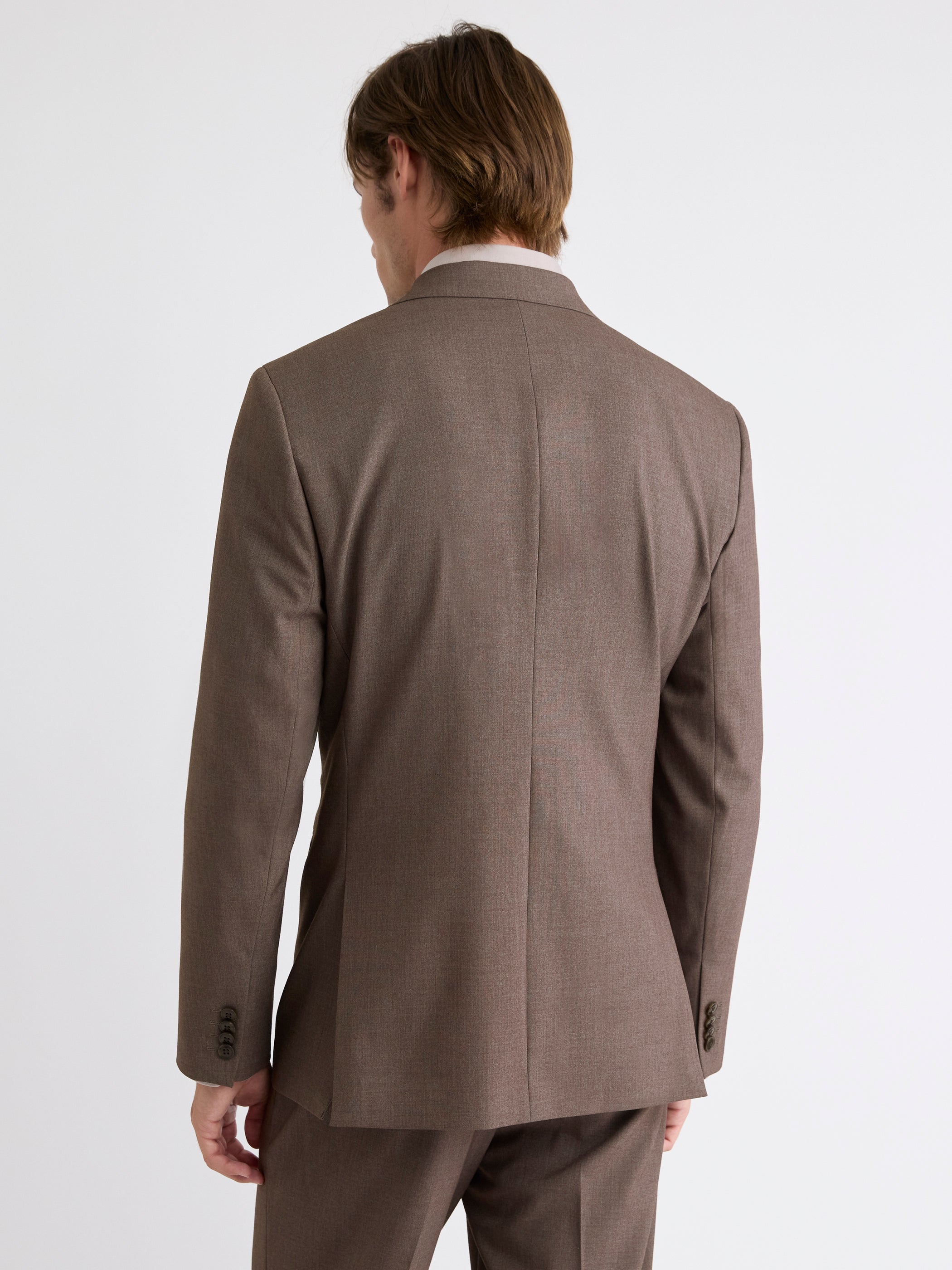 RW&CO Tailored Fit Taupe Suit Blazer