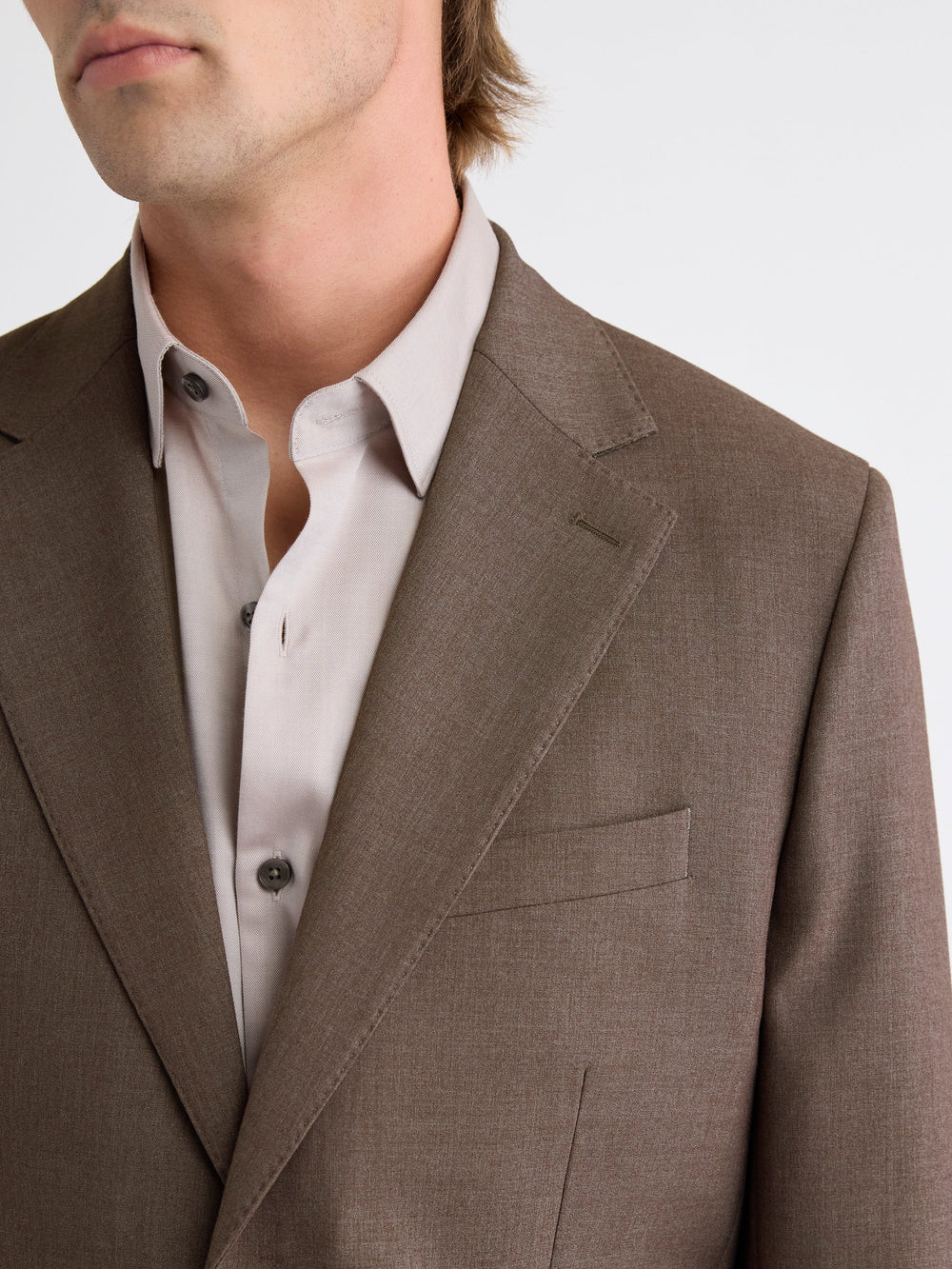 RW&CO Tailored Fit Taupe Suit Blazer