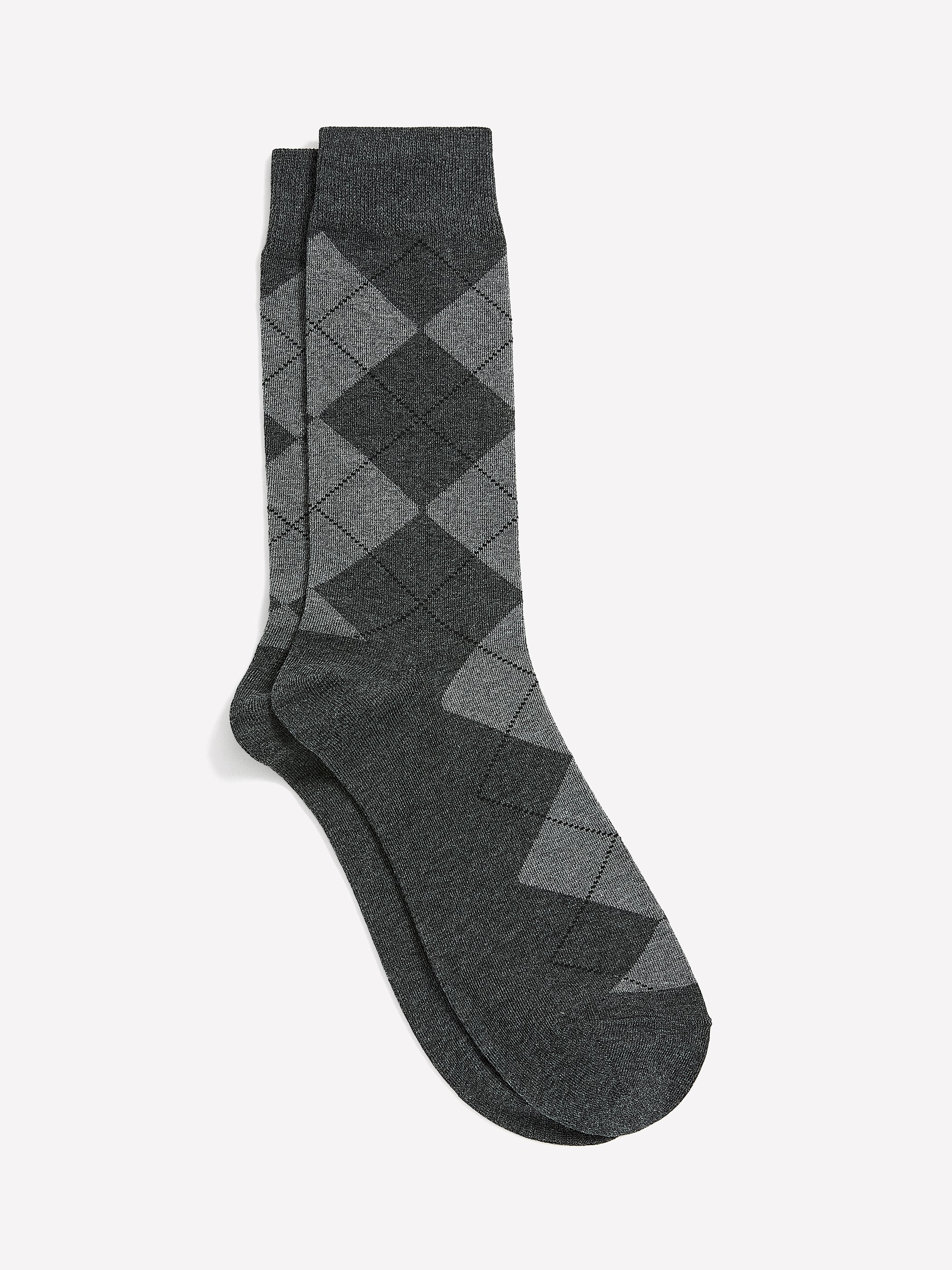 RW&CO Grey Argyle Socks