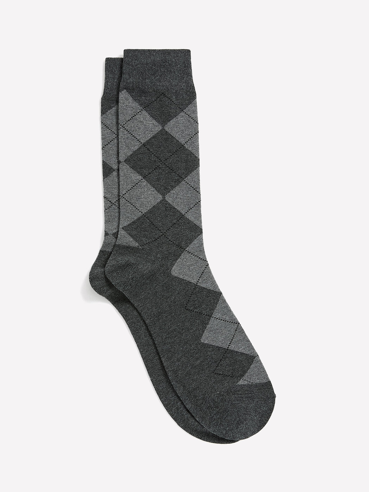 RW&CO Grey Argyle Socks