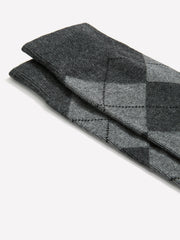 RW&CO Grey Argyle Socks