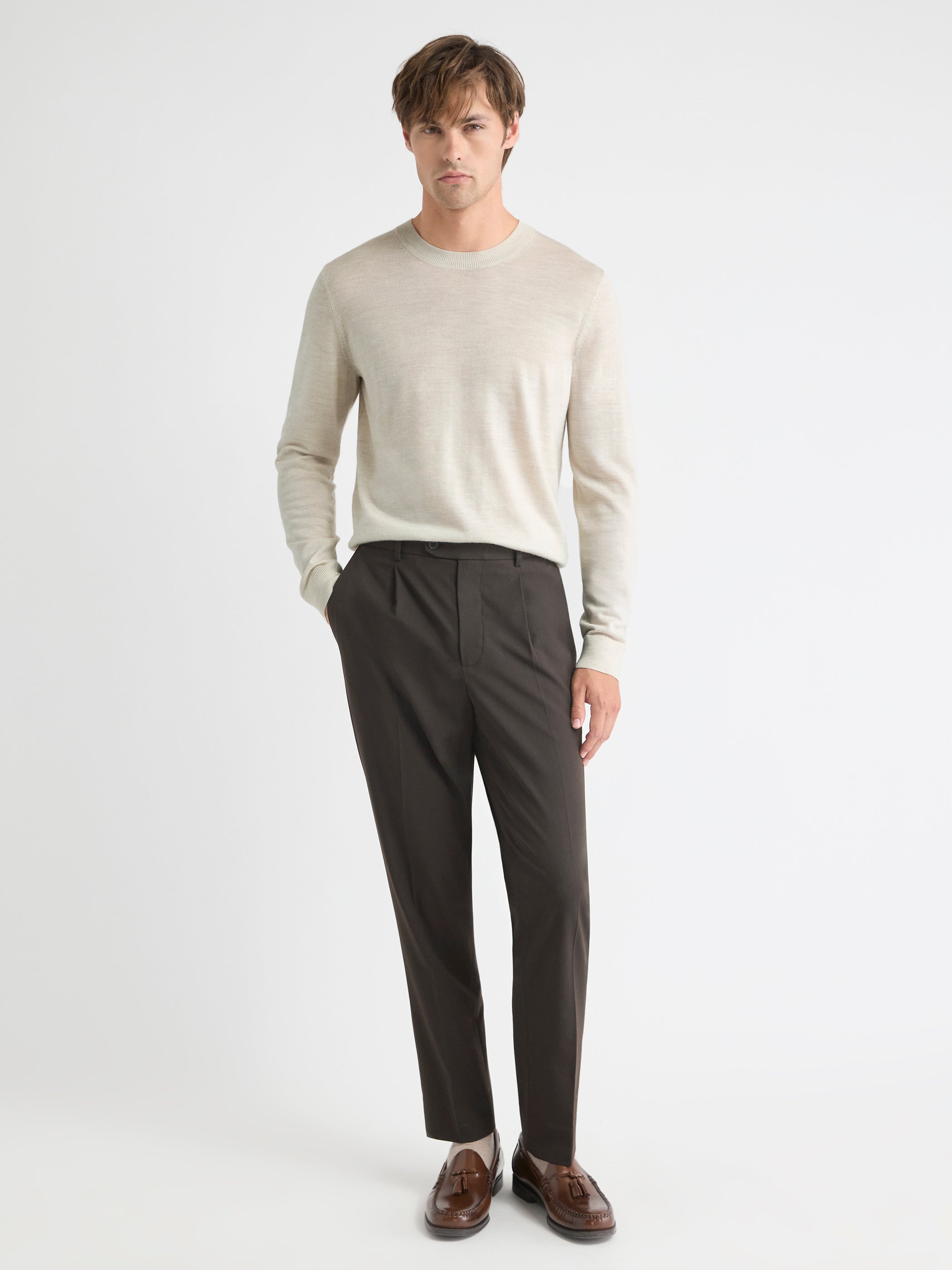 RW&CO Merino Wool Crew Neck Sweater