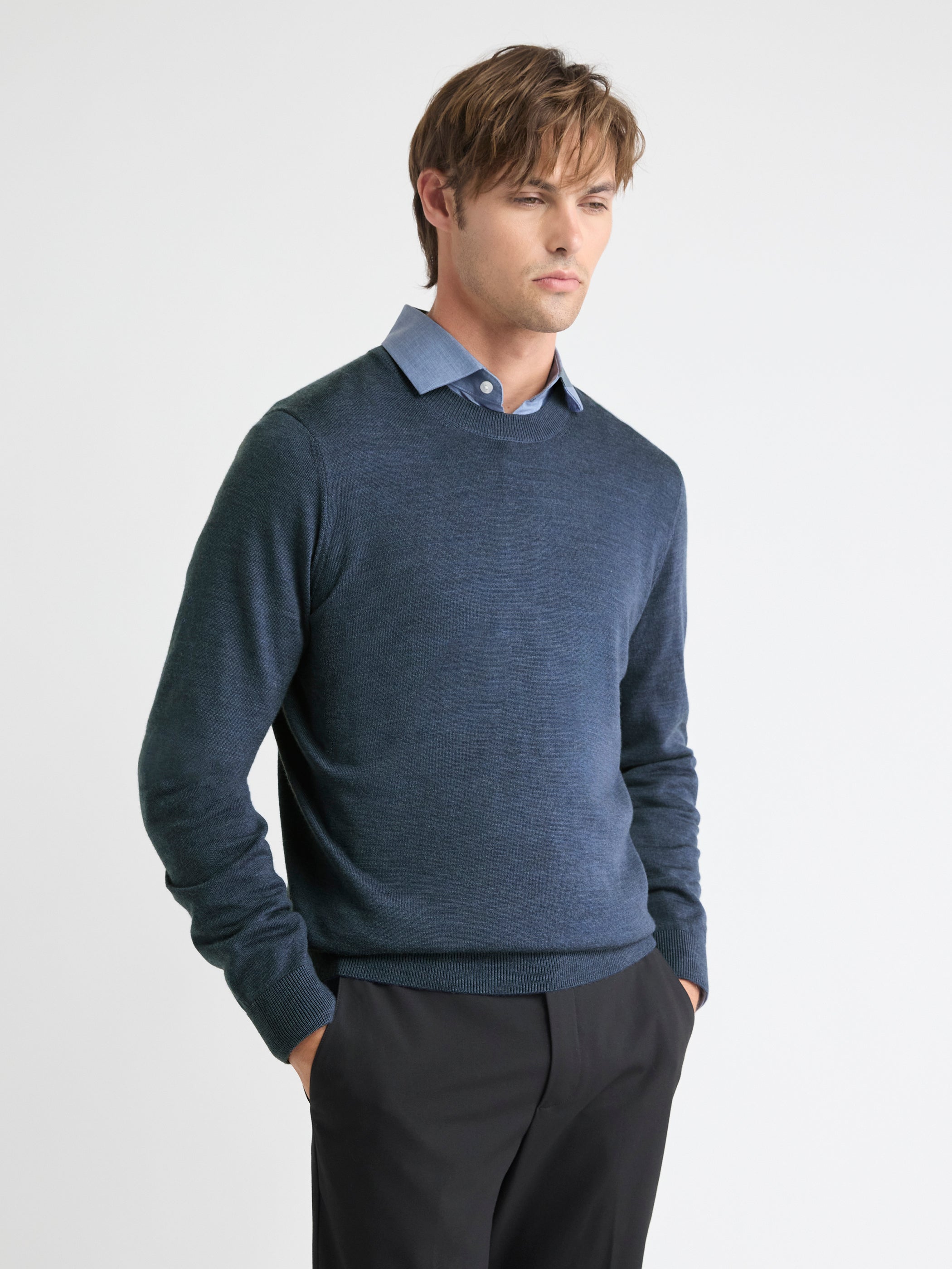 RW&CO Merino Wool Crew Neck Sweater