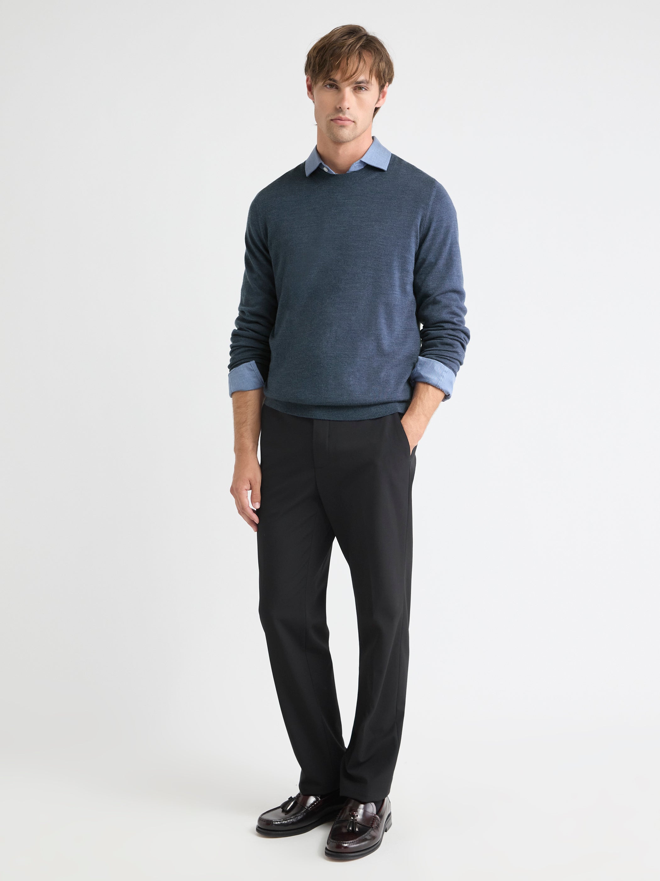RW&CO Merino Wool Crew Neck Sweater