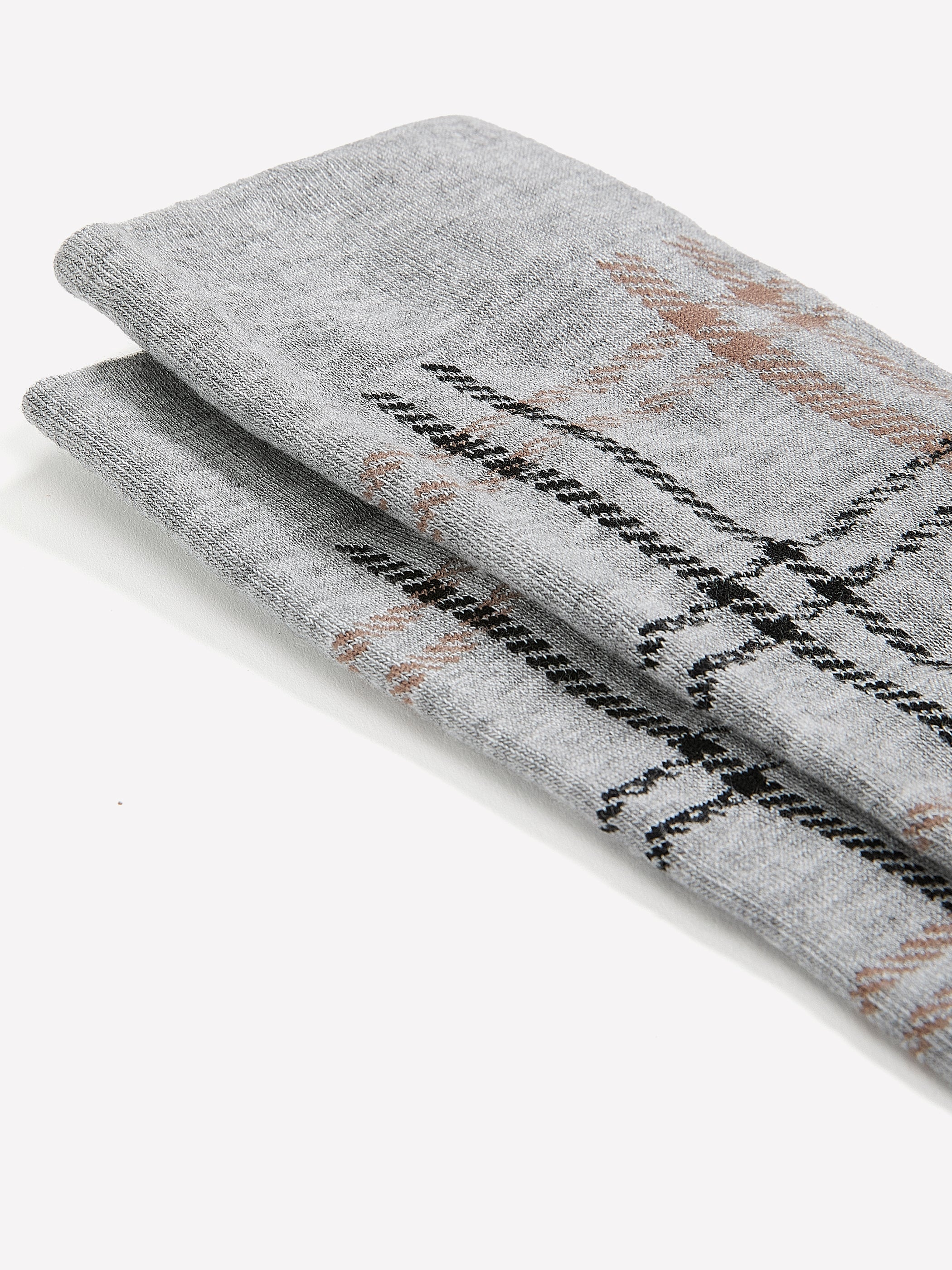 RW&CO Crew Socks with Plaid Pattern