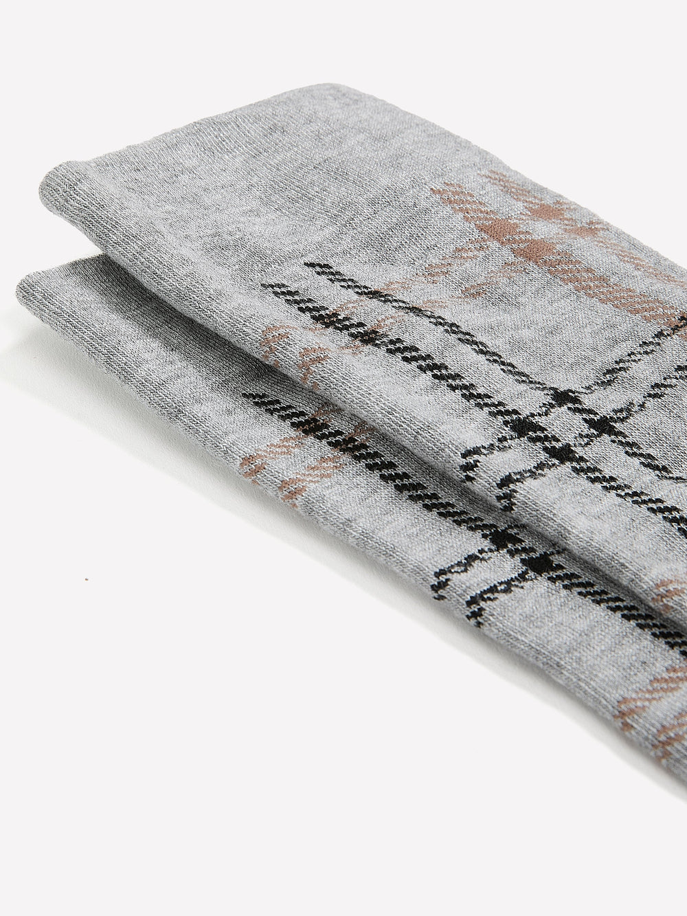 RW&CO Crew Socks with Plaid Pattern