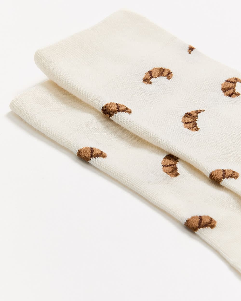 RW&CO Crew Socks with Croissants