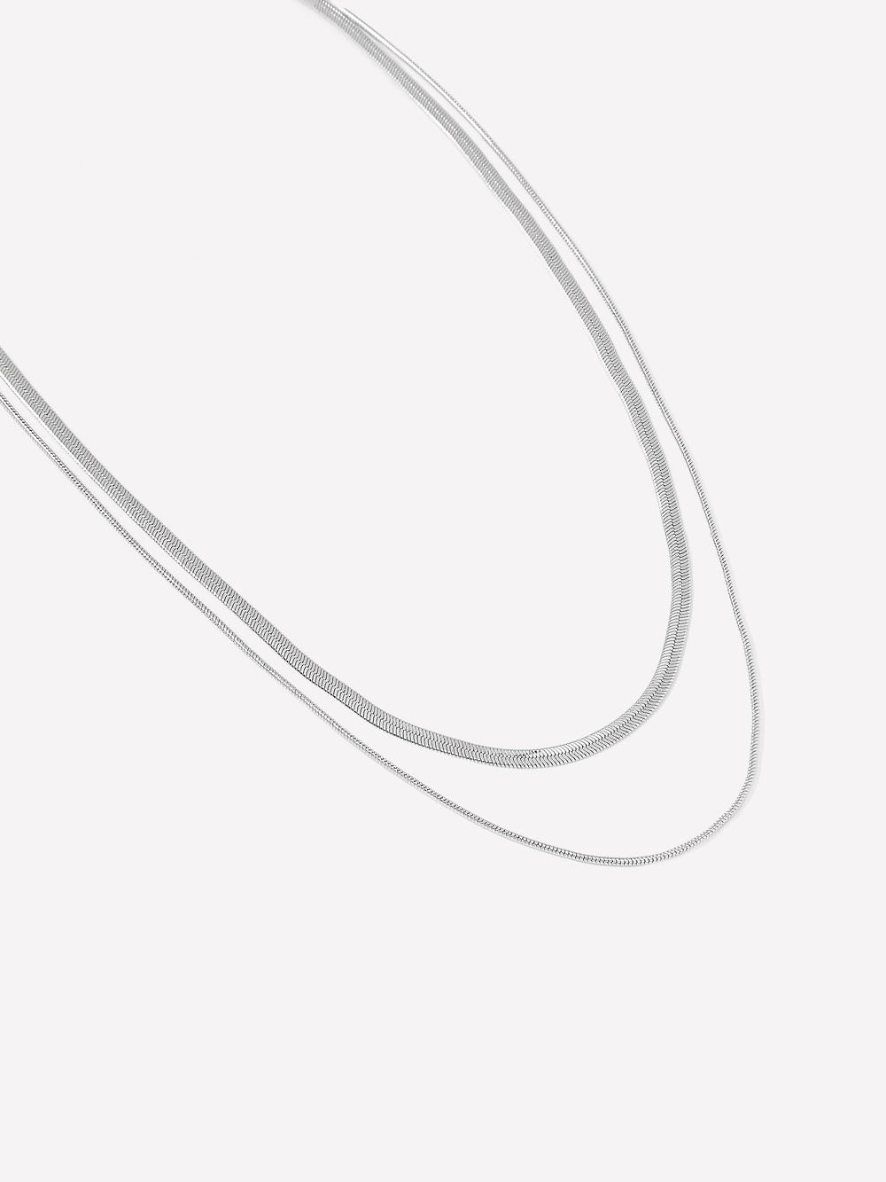 RW&CO Double-Snake-Chain Necklace