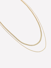 RW&CO Double-Snake-Chain Necklace