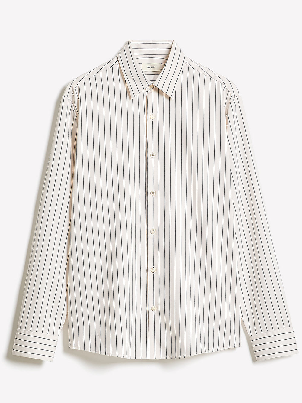 RW&CO Striped Relaxed-Fit Twill Dress Shirt