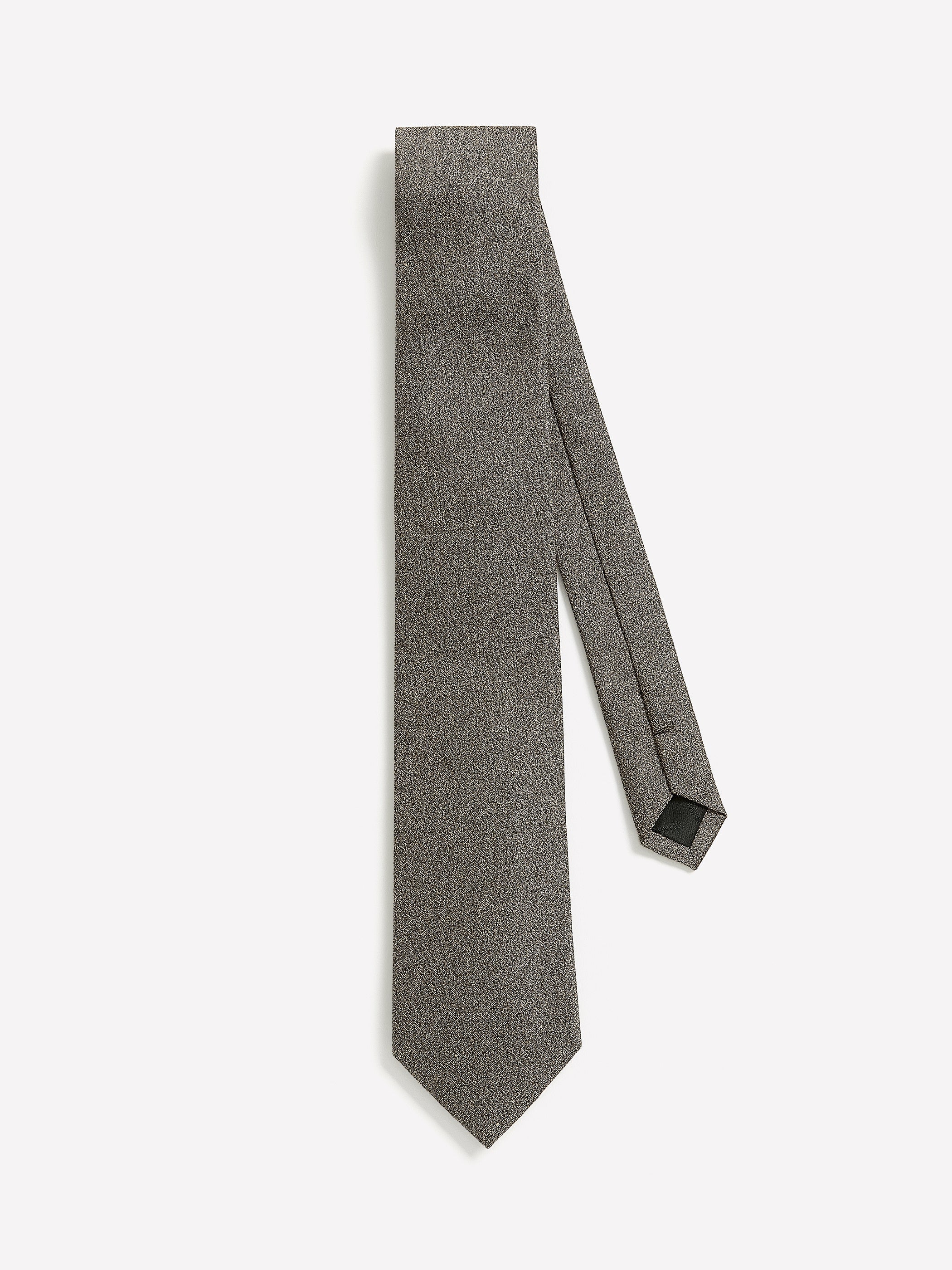 RW&CO Wool-Effect Taupe Regular Tie