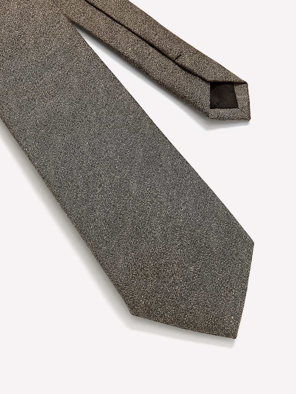 RW&CO Wool-Effect Taupe Regular Tie