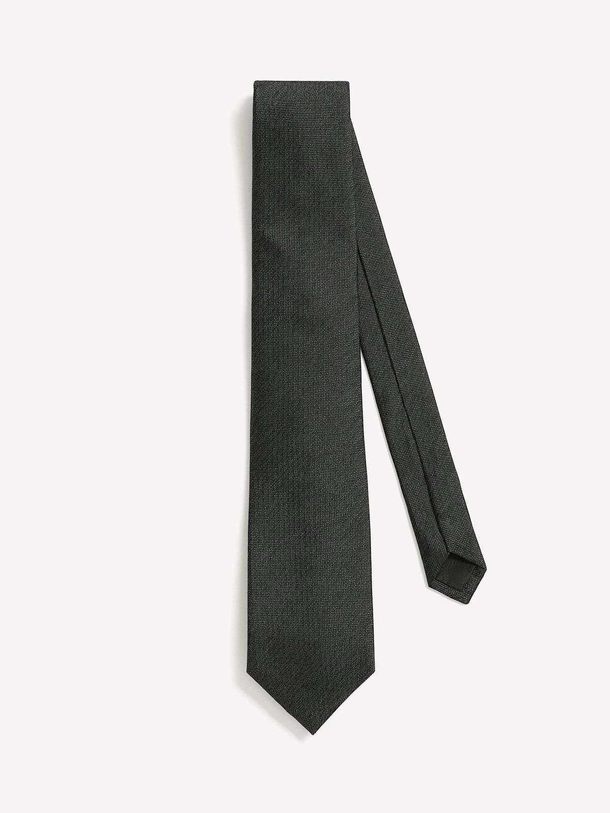 RW&CO Charcoal Regular Textured Tie