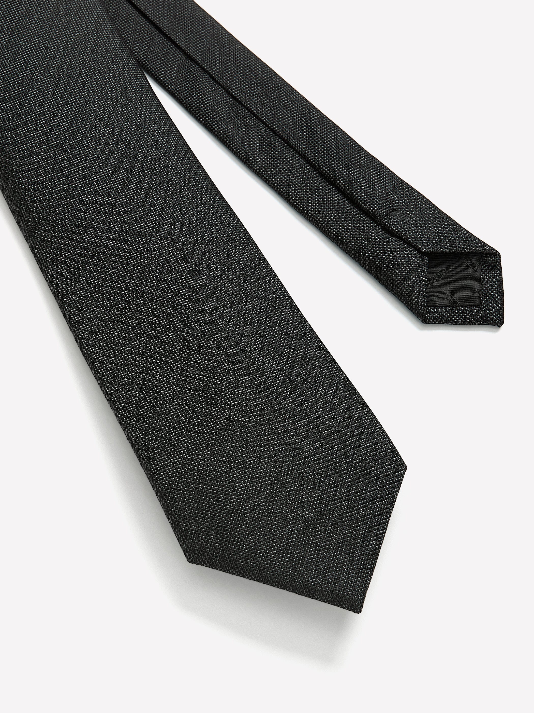 RW&CO Charcoal Regular Textured Tie
