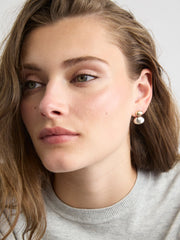 RW&CO Two-Tone Dome Pendant Earrings