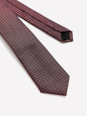 RW&CO Skinny Tie with Square Geometric Pattern