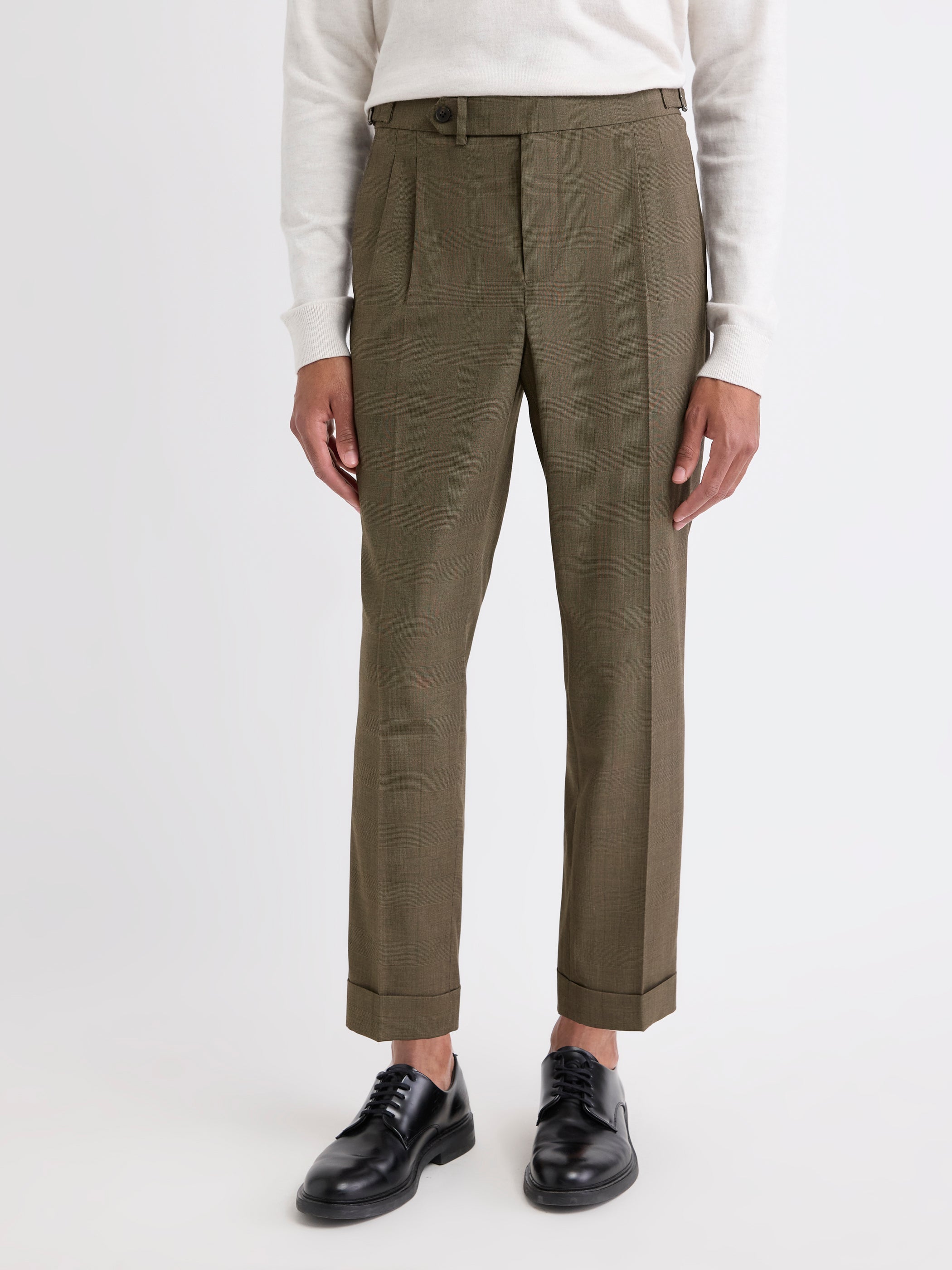 RW&CO Tapered-Leg Prince-of-Wales Pant